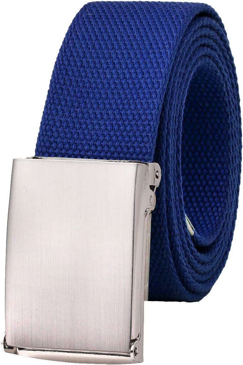 Falari Canvas Web Belt Fully Adjustable Cut to Fit Golf Belt Flip Top Buckle - Image 1